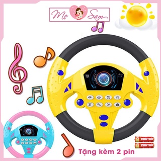 Vô lăng đồ chơi phát nhạc gắn tường xoay 360 âm thanh vui nhộn cho bé Shop Mẹ Sam