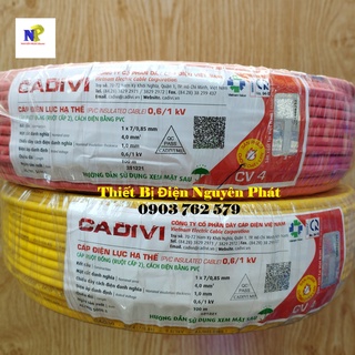 [CADIVI] Dây Điện Đơn CDV4.0 - Cuộn 100m