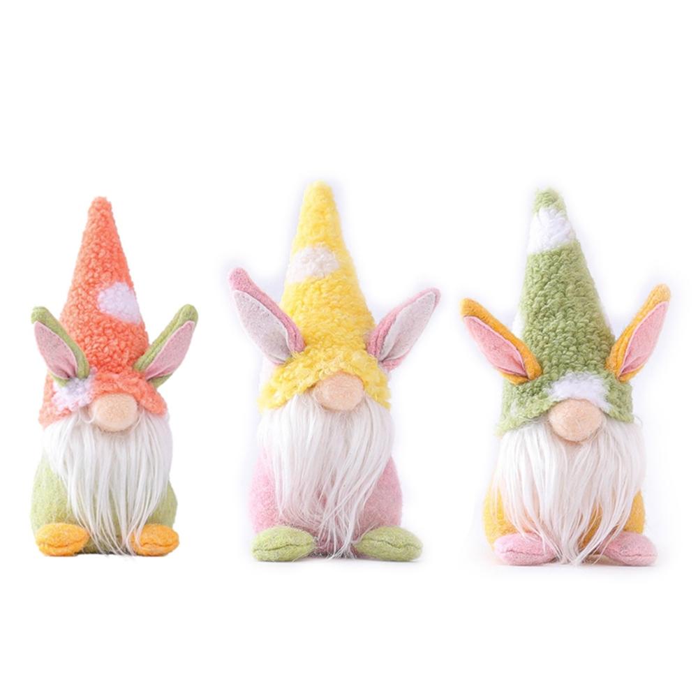 Nickolas Gnome Thỏ Nhồi Bông Đứng Trang Trí Lễ Phục Sinh