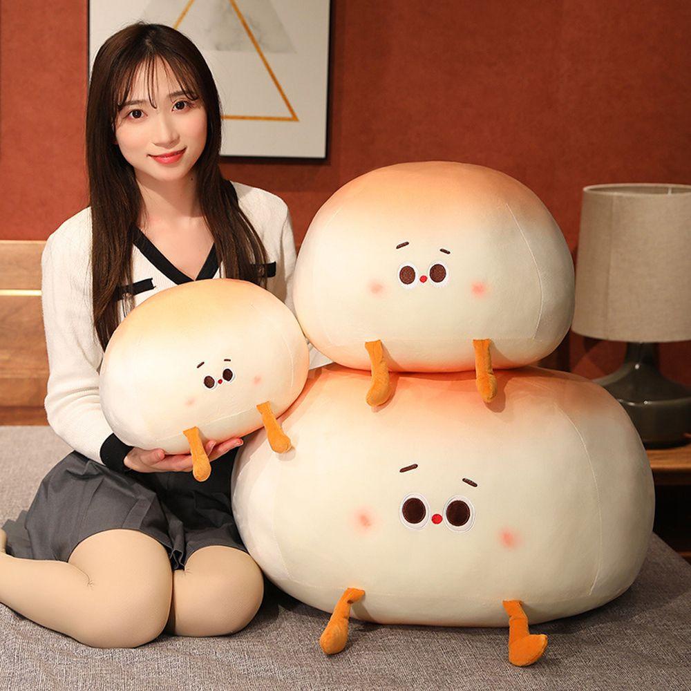 Đồ Chơi Nhồi Bông Mềm Mại Hình Bánh Mì Dễ Thương Cho Bé