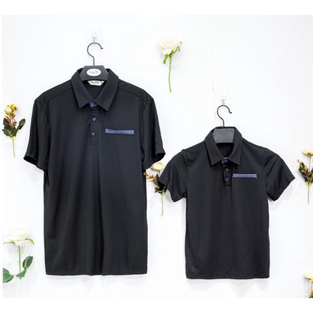 Áo Polo nam cổ bẻ vải thun cotton cao cấp, chuẩn form, sang trọng lịch sự màu trắng, đen ATS0473 - 𝗘𝗠𝗦𝗣𝗢