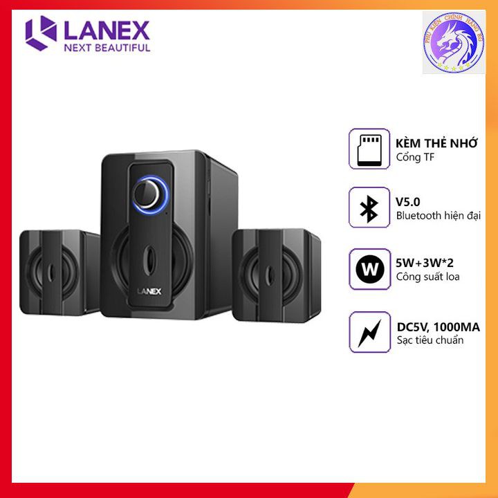 Loa Bluetooth + Vi Tính 5W+3W*2 V5.0 Lanex Lsk - W07 - Hàng Chính Hãng