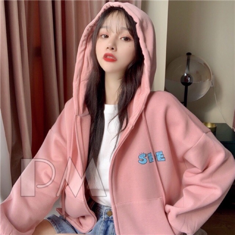 Áo khoác hoodie dây khoá kéo Hình Kute Ulzzang🌵Hodie nữ vải nỉ chất đẹp giá rẻ không xù lôngBST thu đông unisex 2021 | BigBuy360 - bigbuy360.vn