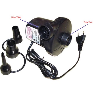 DỤNG CỤ BƠM ĐIỆN MINI 2 CHIỀU, bơm phao bơi,bơm ghế, giường hơi và máy hút chân không, Công suất lớn 220V