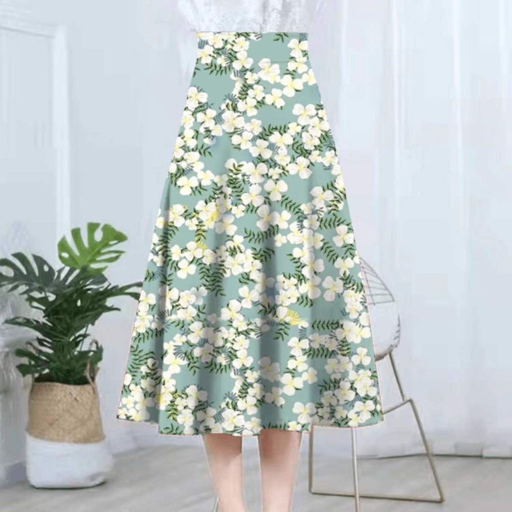 Chân Váy Chữ A Dáng Dài In Họa Tiết Thời Trang Cho Nữ