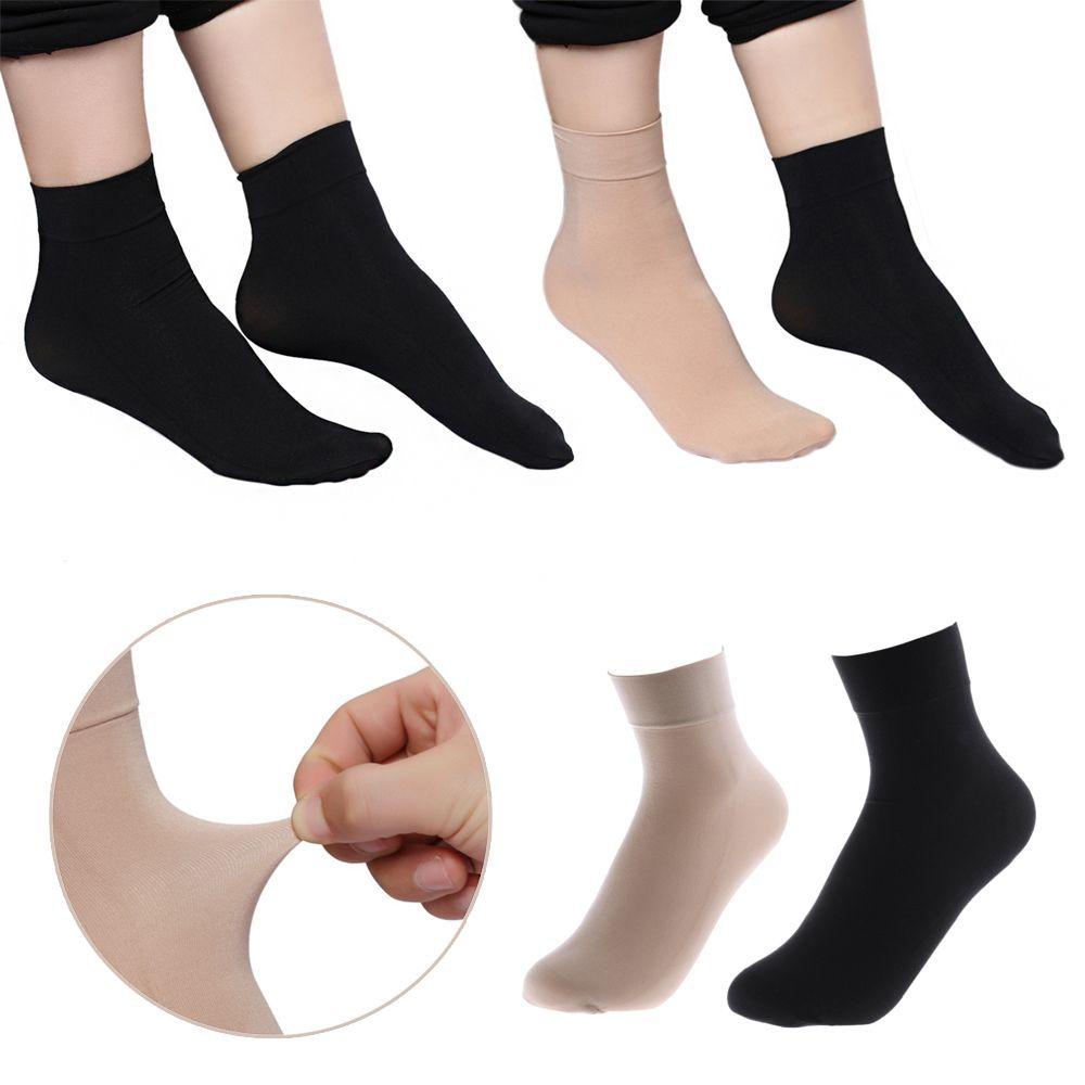 YVE Set 1 / 5 / 10 Đôi Tất Cotton Màu Trơn Ấm Áp Cho Nữ