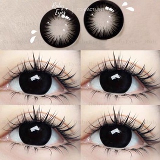 Kính áp tròng Ruby Eyes lens màu đen giãn to