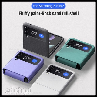 NEW Matte Feel Siamese Phone Cover For Samsung Galaxy Z Flip 3 5G ZFLIP 3 Zflip3 Flip3 Anti-Fall Protective Cases Coque