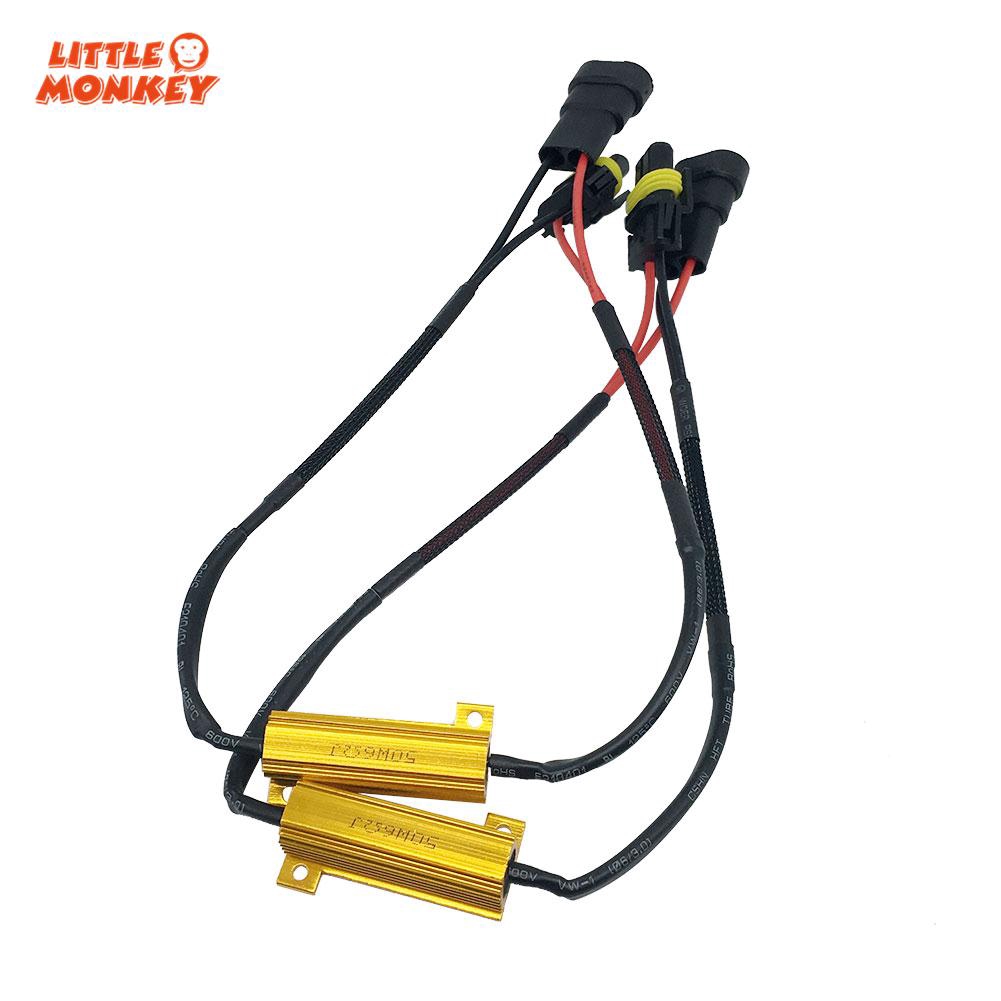 Set 2 Bộ giải mã điện trở 9005 / 9006 / HB3 / HB4 50W 6ohm dành cho ô tô