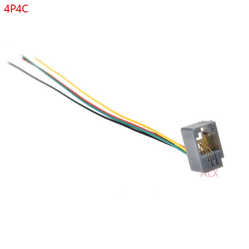 10PCS RJ11 RJ12 RJ45 telephone FEMALE SOCKET connector with wire 4P4C 6P4C 6P6C 8P8C female jack connector 616E 623K 616M 641D