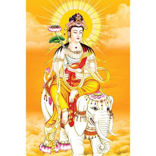 tranh đính đá toàn bộ bức phổ hiền bồ tát đẹp
