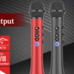 Mic Karaoke Bluetooth l598 , kèm 2 PIN 2000MAH Âm Thanh To Rõ, Hỗ Trợ Ghi Âm Giọng Hát