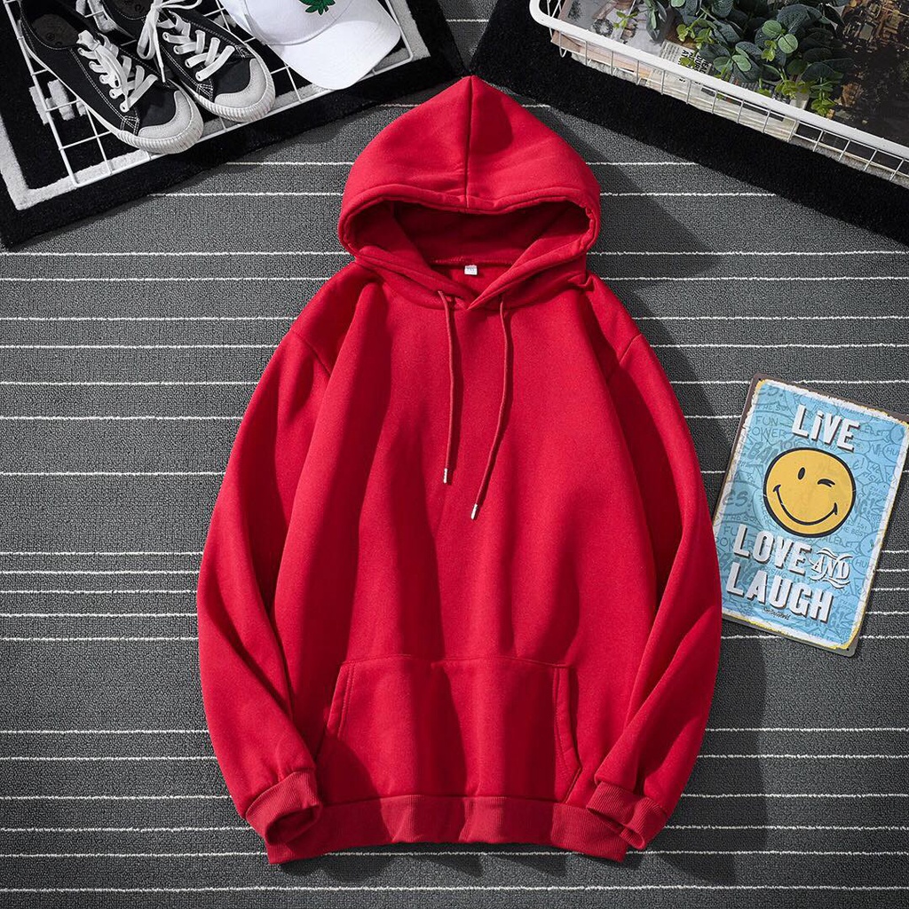 [TẶNG QUÀ] Áo hoodie nỉ trơn unisex basic, áo khoác nỉ trơn nam nữ form rộng