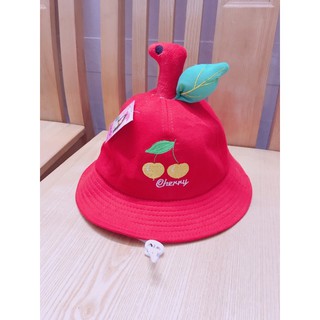 Nón tai bè cây cherry dây rút bé vải đẹp (Đỏ)