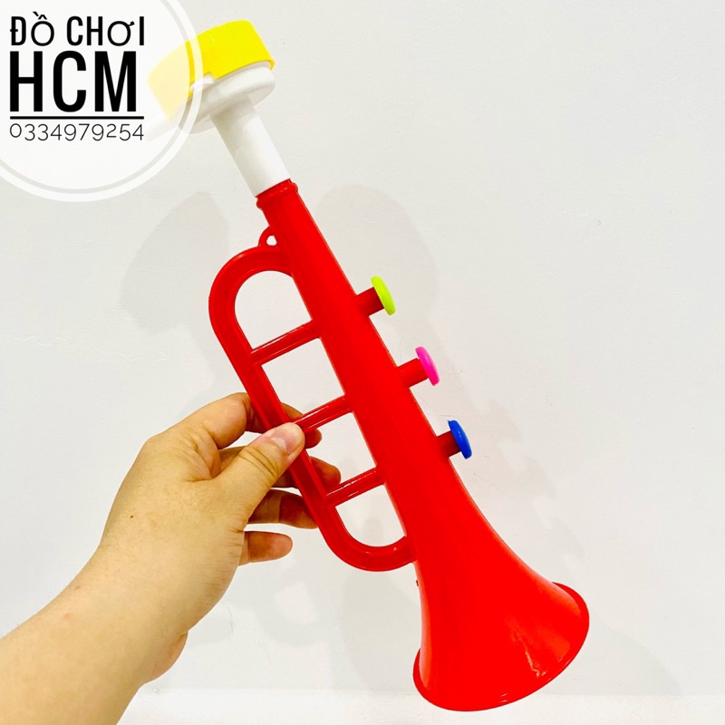 [RẺ ĐẸP] Đồ chơi trẻ em kèn trumpet dành cho bé thích khám phá các loại nhạc cụ, âm nhạc, cổ vũ, cổ động bóng đá