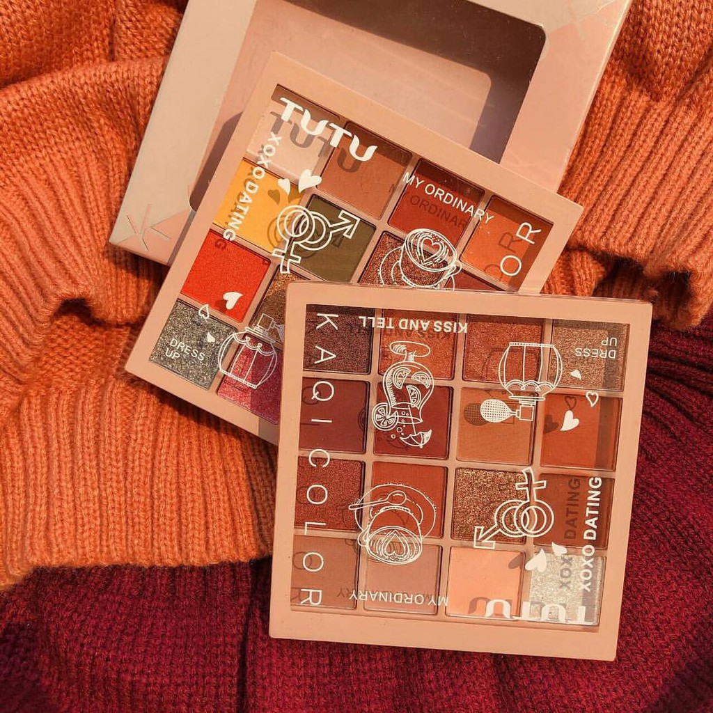 Phấn Mắt TuTu , Yancai 16 Ô KaQi Color Eyeshadow Palette Hàng Nội Địa Trung Cao Cấp No.Tu5268 | BigBuy360 - bigbuy360.vn