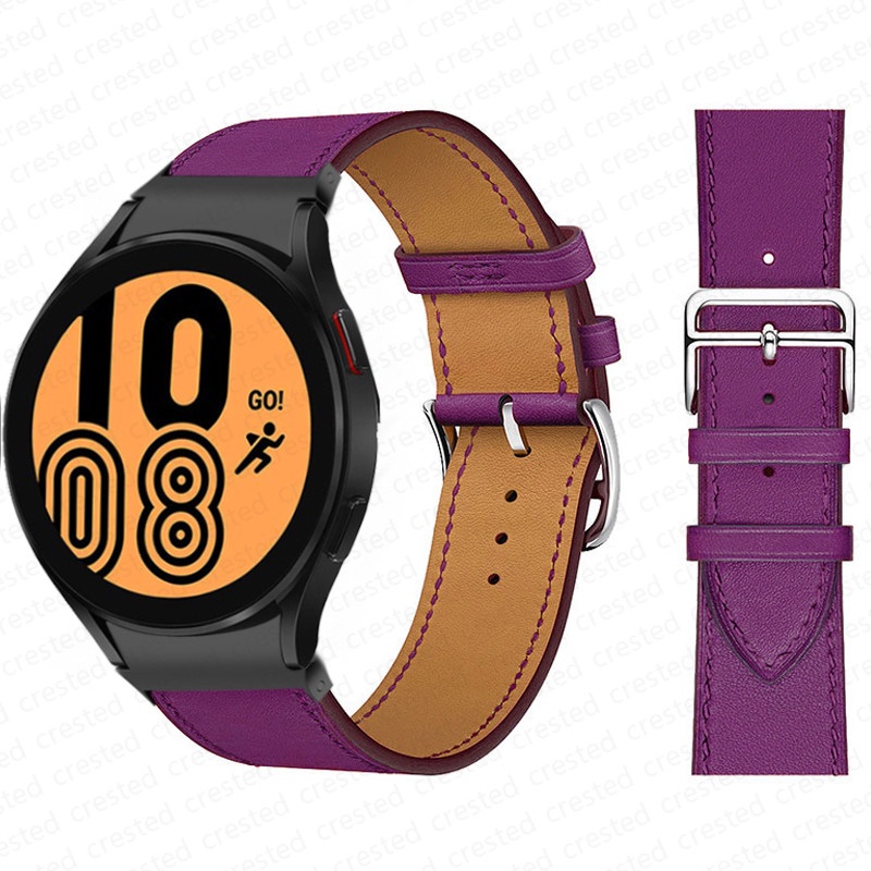 Dây Da Thay Thế Cho ĐồNg Hồ Samsung Galaxy Watch 4 Classic 46Mm 42Mm Galaxy Watch 5 44Mm 40Mm 5 Pro
