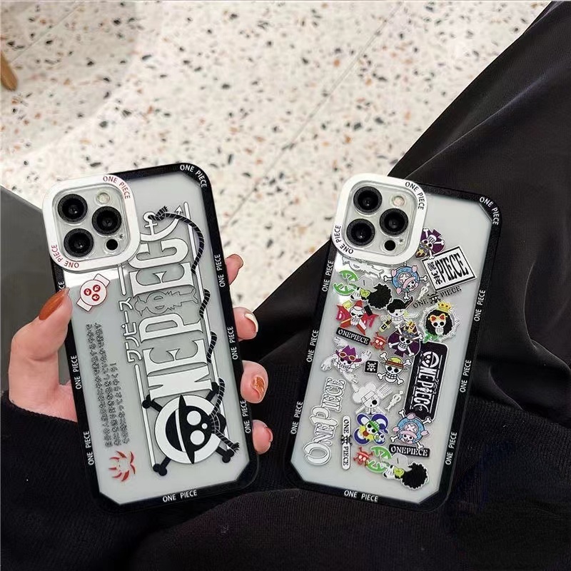 Ốp Điện Thoại In Hoạt Hình One Piece Cho IPhone X XR XS Max 7 8 6 6s Plus SE 2020 IPhone 13 14 12 11 Pro Max 13Pro Max