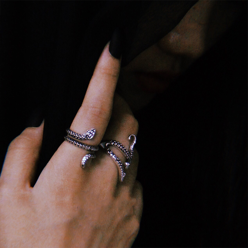 Mới Nhẫn Hình Bạch Tuộc Cá Tính Cho Nam Và Nữ