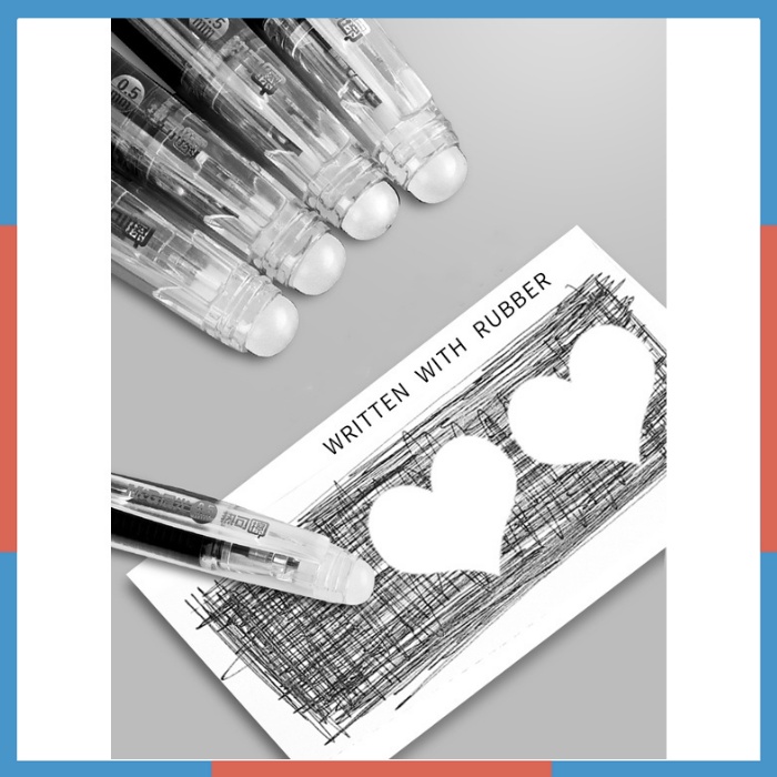 Bút mực gel M&G AKP 61115 có thể xóa được ngòi 0.5mm nét trơn đều đẹp