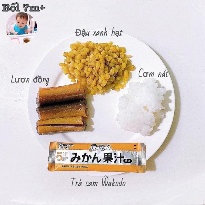| Tách lẻ| Trà wakodo Nhật Bản đủ vị cho bé ăn dặm : lúa mạch, điện giải, trà xanh, trái cây(date mới nhất)