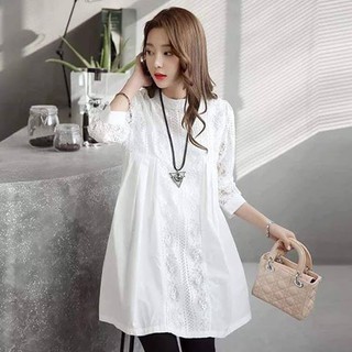 Áo sơ mi bầu suông big size thời trang ngắn hè rẻ đẹp BD204