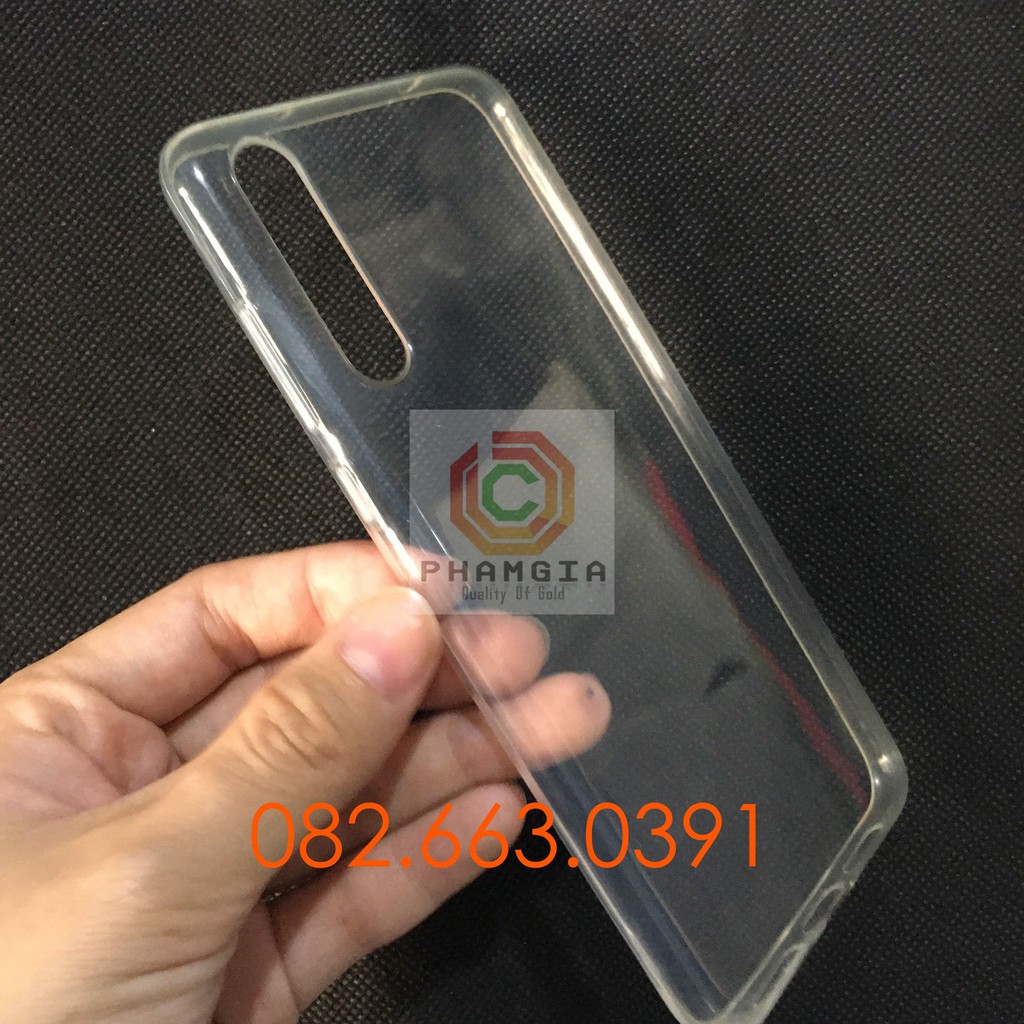 Ốp lưng Huawei P20 pro loại dẻo đen trơn, loại dẻo trong suốt bền đẹp