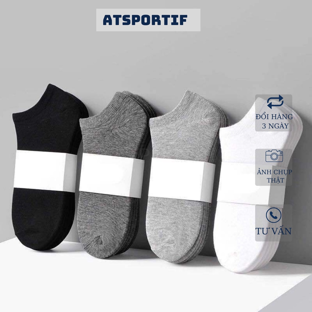 Tất Nam Thể Thao Cotton Khử Mùi Kháng Khuẩn