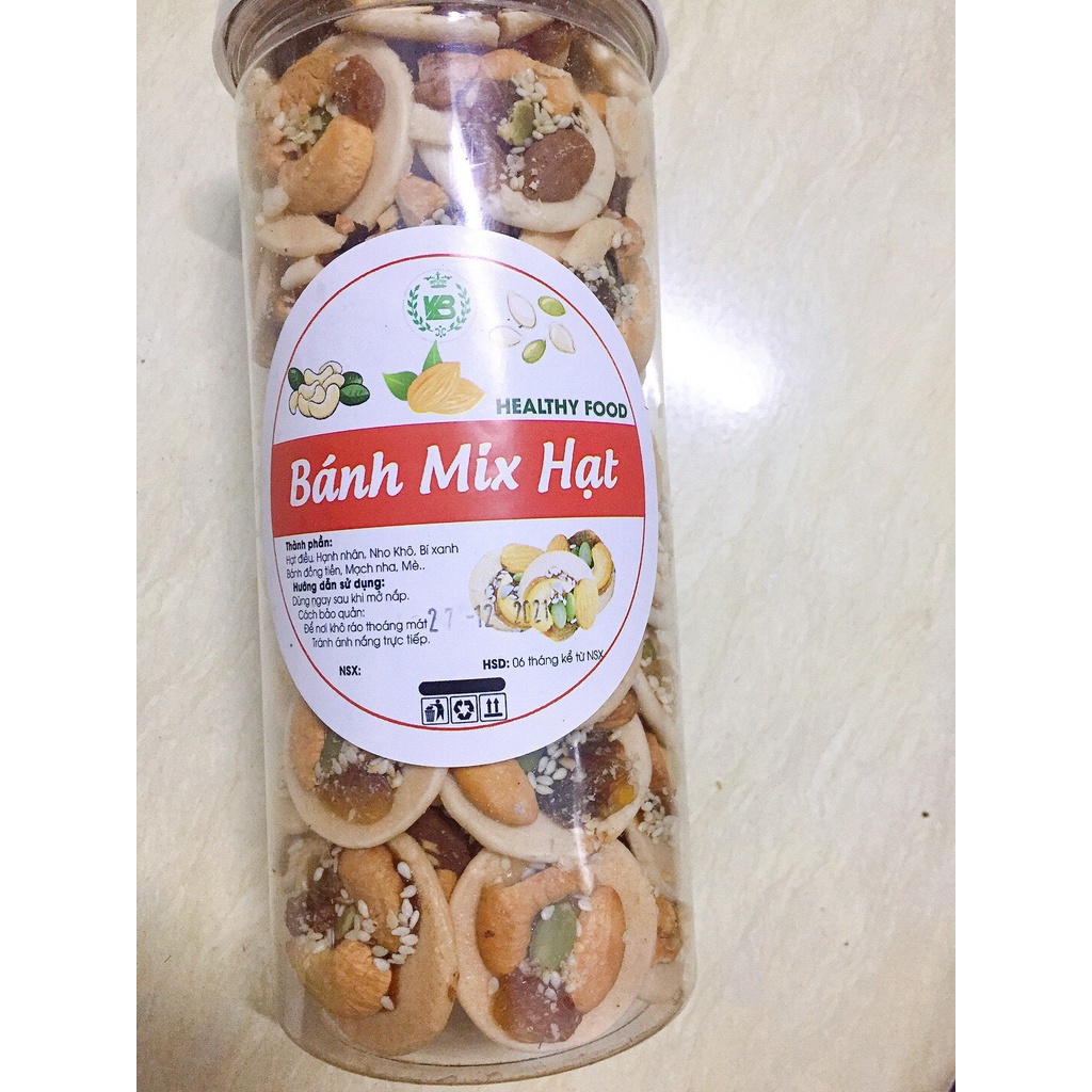 Bánh Đồng Tiền Mix Hạt Giàu Dinh Dưỡng Siêu Ngon 500g