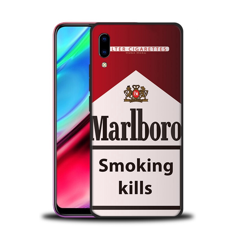 Ốp điện thoại họa tiết bao thuốc Marlboro cho VIVO Y17 Y53 Y55 Y69 Y71 Y81 Y91C Y93 Y95 V5 LITE