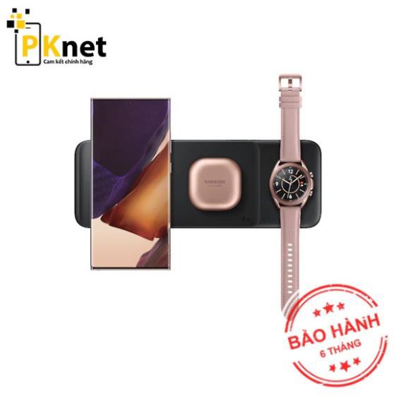 Đế sạc nhanh không dây 3 trong 1 Samsung Note 20, Note 20 Ultra Trio EP-P6300 Chính hãng [Đế rời, Nobox]