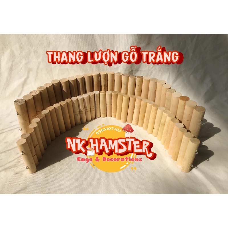 Thang lượn gỗ trắng