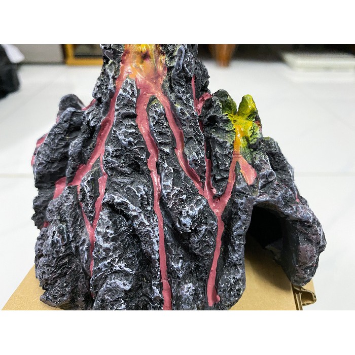 NÚI LỬA TRANG TRÍ HỒ CÁ NON BỘ 14X10X12CM