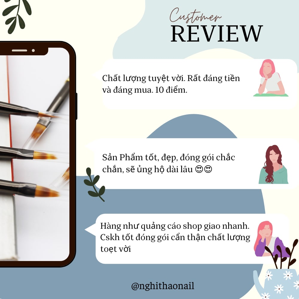 Cọ làm ombre nail Jeliva LADURA số 06