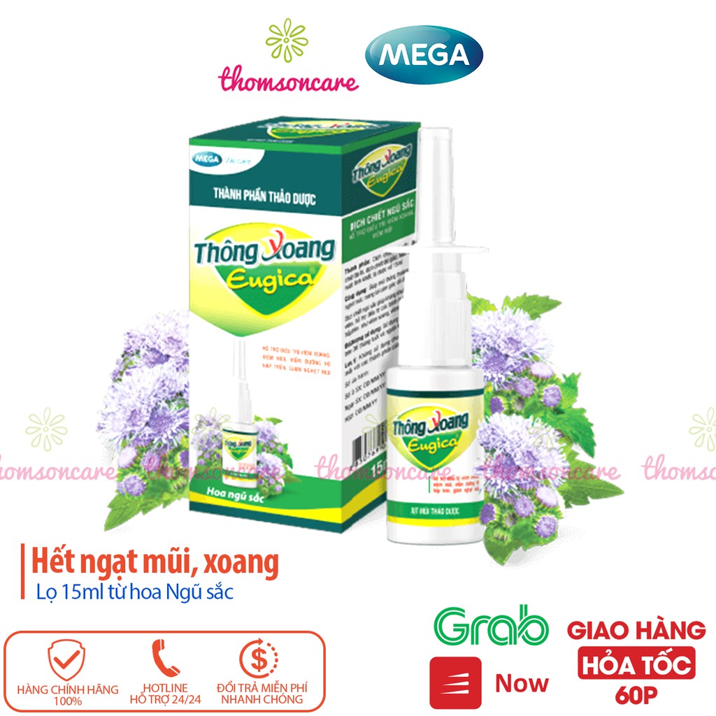 Xịt thông xoang Eugica - Giúp giảm xoang