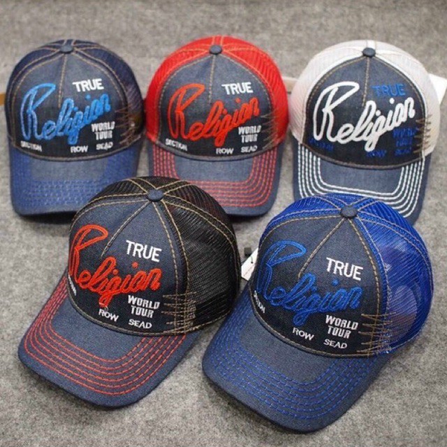 Nón kết lưới jean True phong cách