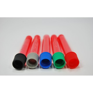 10 cái Ống nghiệm nhựa PP nắp đỏ không nhãn MIDA 5ml