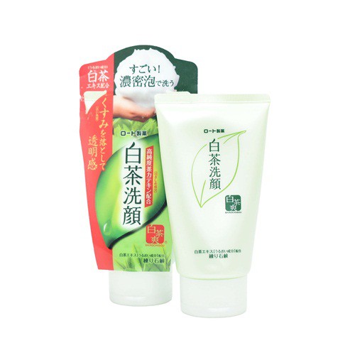 SỮA RỬA MẶT TRÀ TRẮNG ROHTO SHIROCHASOU WHITE TEA FACE WASH 120GR | BigBuy360 - bigbuy360.vn