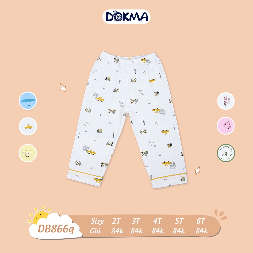 DB866Q Quần dài Pijama Dokma (2-6T)