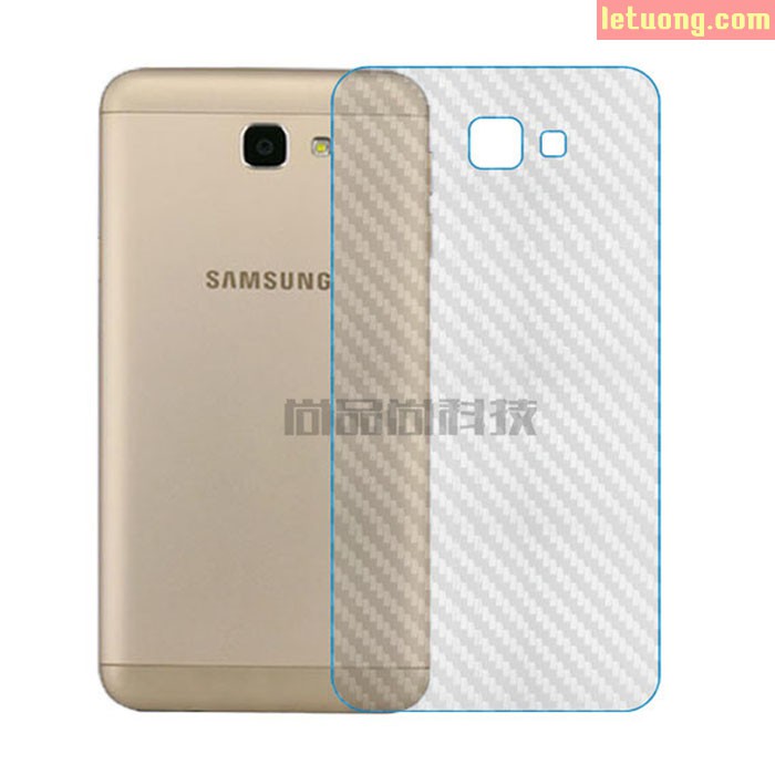 Miếng dán lưng vân carbon, các bon Galaxy J7 Prime