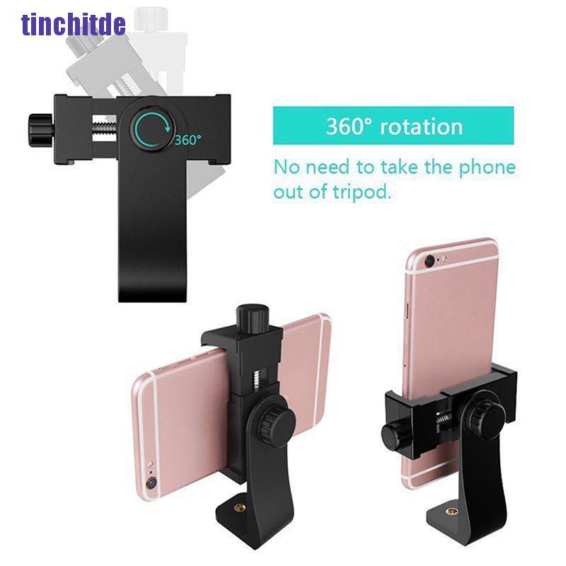 [Tinchitde] Universal Smartphone Tripod Adapter Cell Phone Holder Mount For Iphone Camera [Tin]