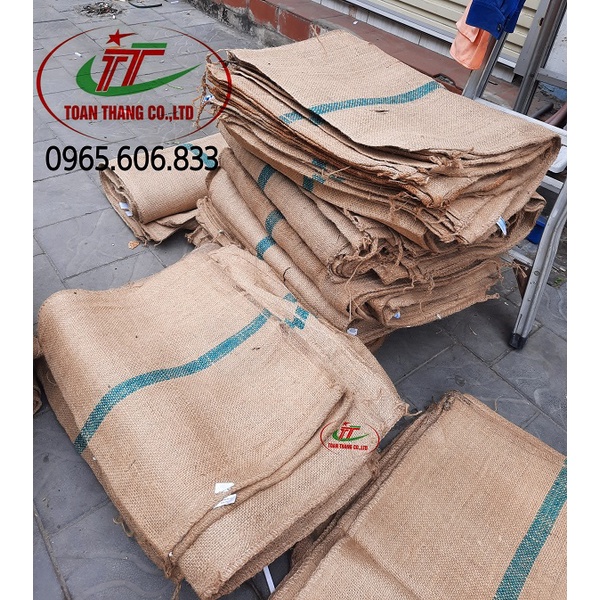 Bao tải gai cũ mới dùng để ủ bia + bảo dưỡng bê tông, quấn ẩm thân cây