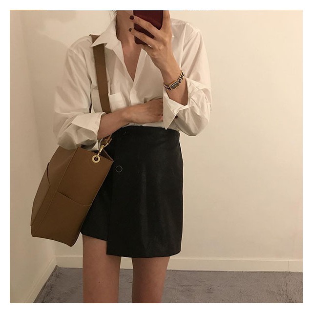 Túi tote da đeo vai vừa A4 - M012 | BigBuy360 - bigbuy360.vn