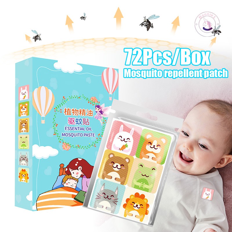 Hộp 72 Miếng Dán Đuổi Muỗi Cho Bé