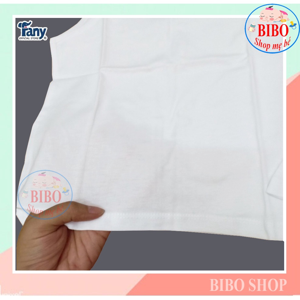 Combo 5 Áo Thun Sát Nách Cho Bé Màu Trắng  Vải Cotton Mặc Nhà Mát, Vải Mềm Mịn Chất Đẹp Fany