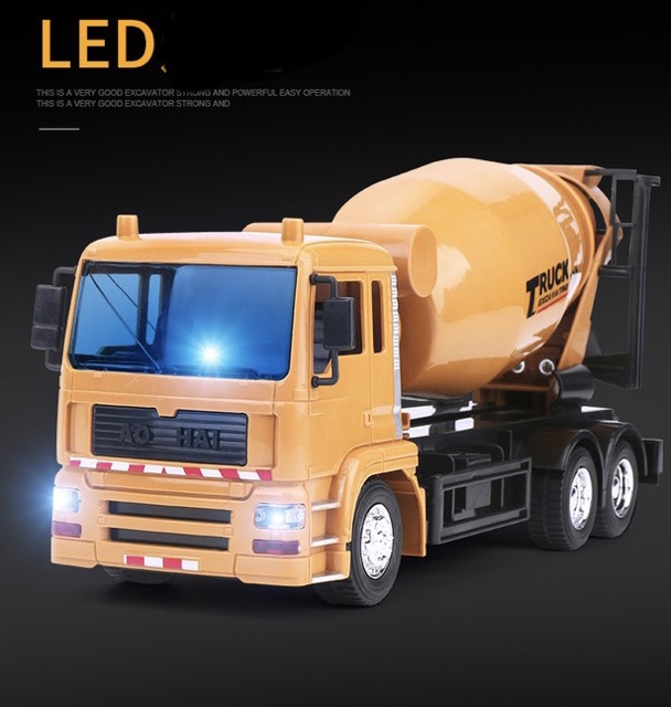 Xe trộn bê tông điều khiển 8 kênh có đèn led