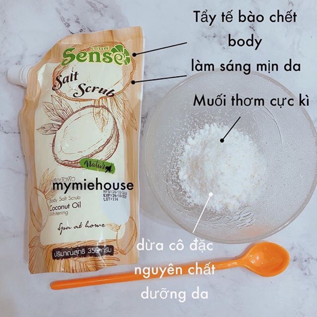 MUỐI TẨY TẾ BÀO CHẾT - SALT SCRUB COCONUT OIL