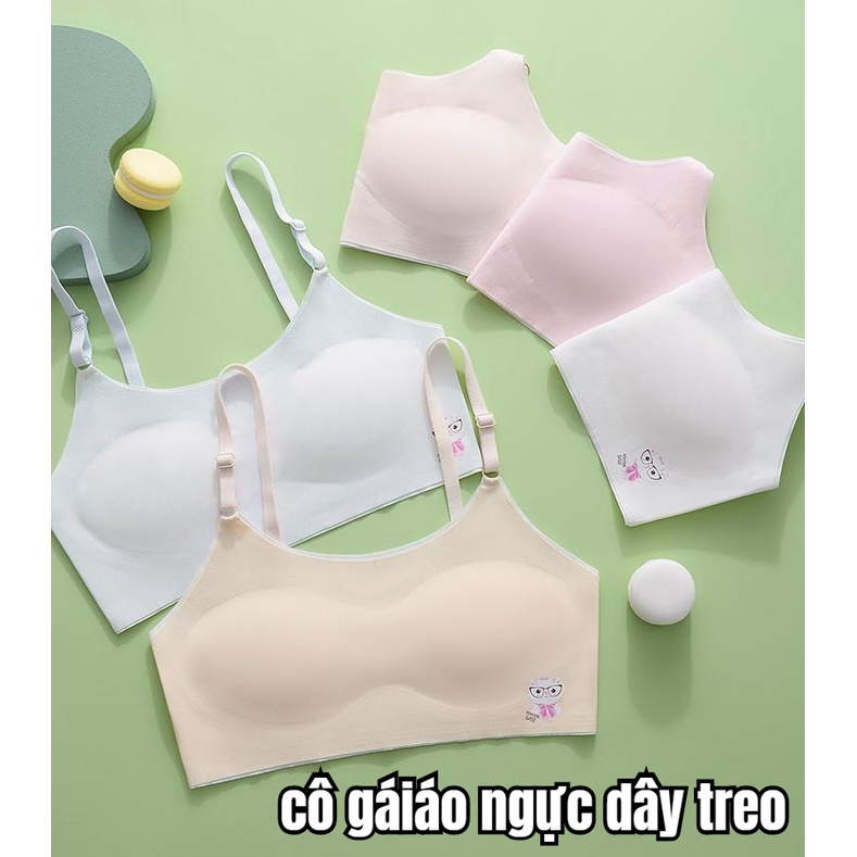 Áo lót lá cho bé gái sét áo Bra size đại từ 25 đến 55kg