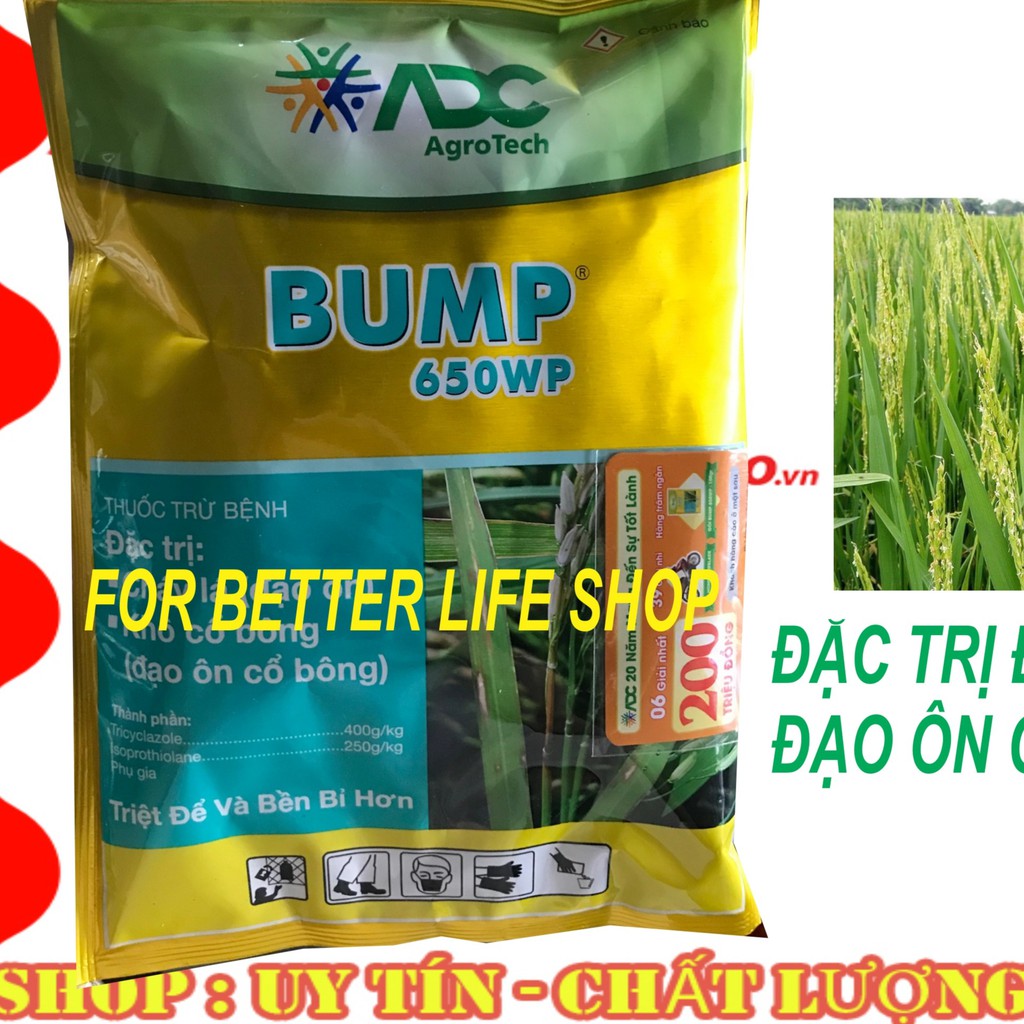 Thuốc Trừ Đạo Ôn Lá Đạo Ôn Cổ Bông Lúa BUMP 650WP gói 100gr