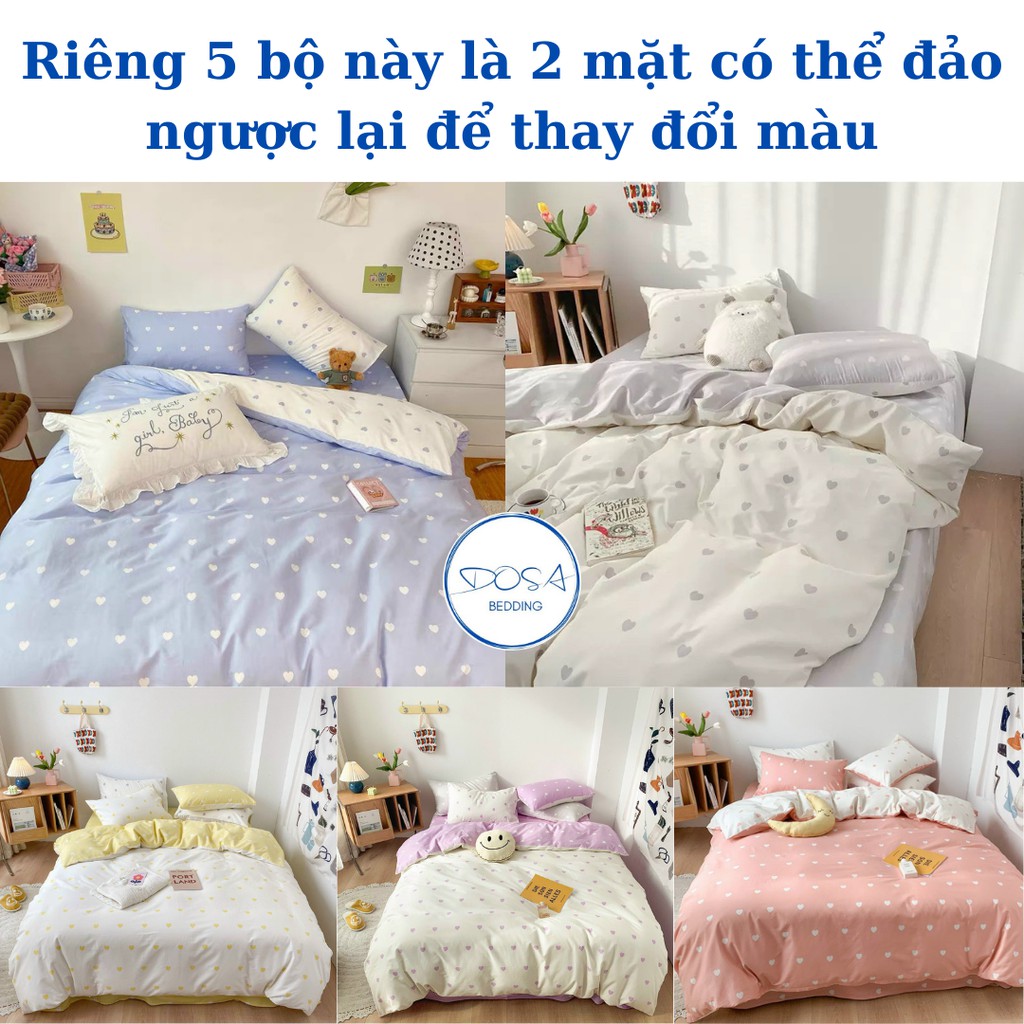Bộ chăn ga gối Cotton PL DOSA Bedding ga giường đủ mọi kích thước chăn ga mang họa tiết Tym 2 mặt cực đẹp | BigBuy360 - bigbuy360.vn